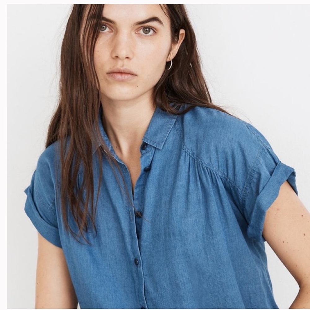 Madewell Indigo Lightweight Button Up